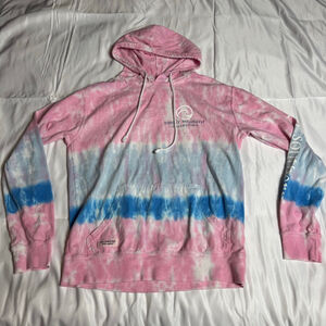 Women's Simply Southern Tie-Dye Hoodie M Pink Blue